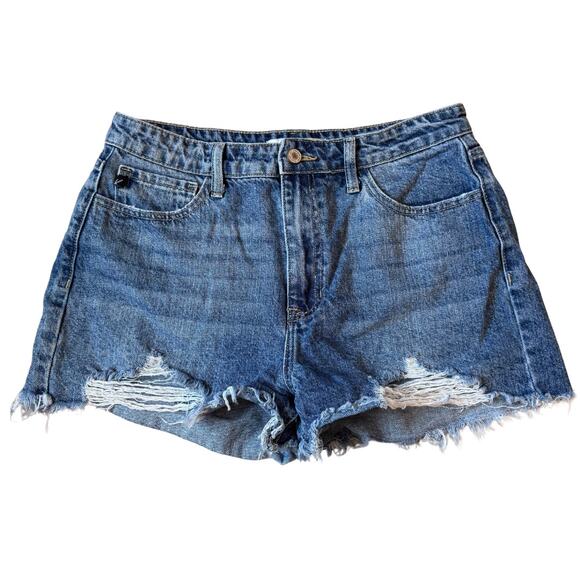 KanCan Pants - Kancan Estilo Shorts Cut Off Denim High Rise Distressed Hem Detail Size 11 29